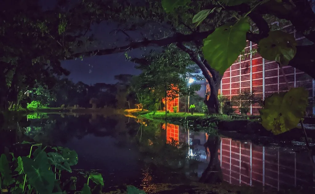 Nightscape at Rajshahi University photographed by Arafat Rahaman